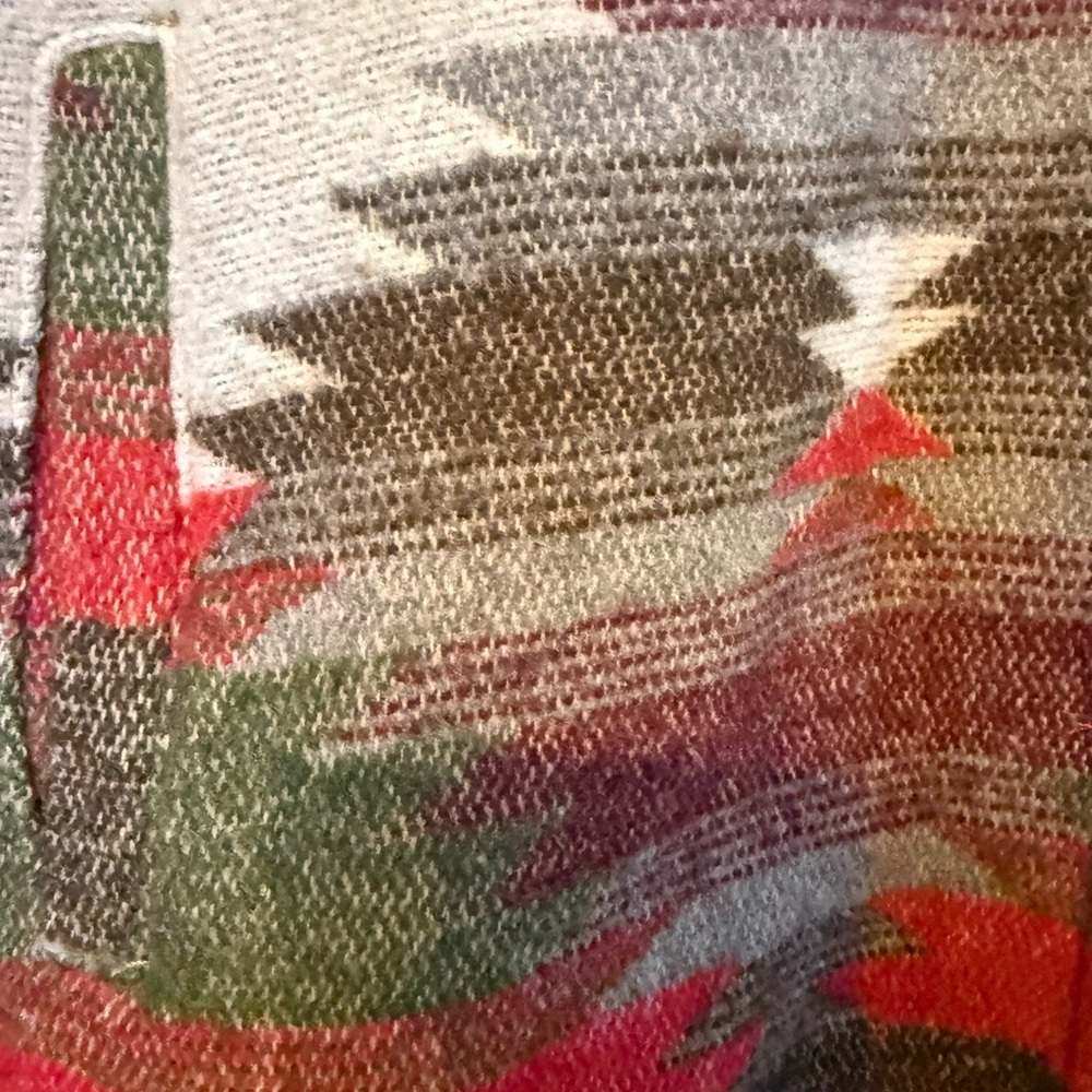 Southwestern Pattern Cropped Jacket MEDIUM modern fit - Picture 10 of 13